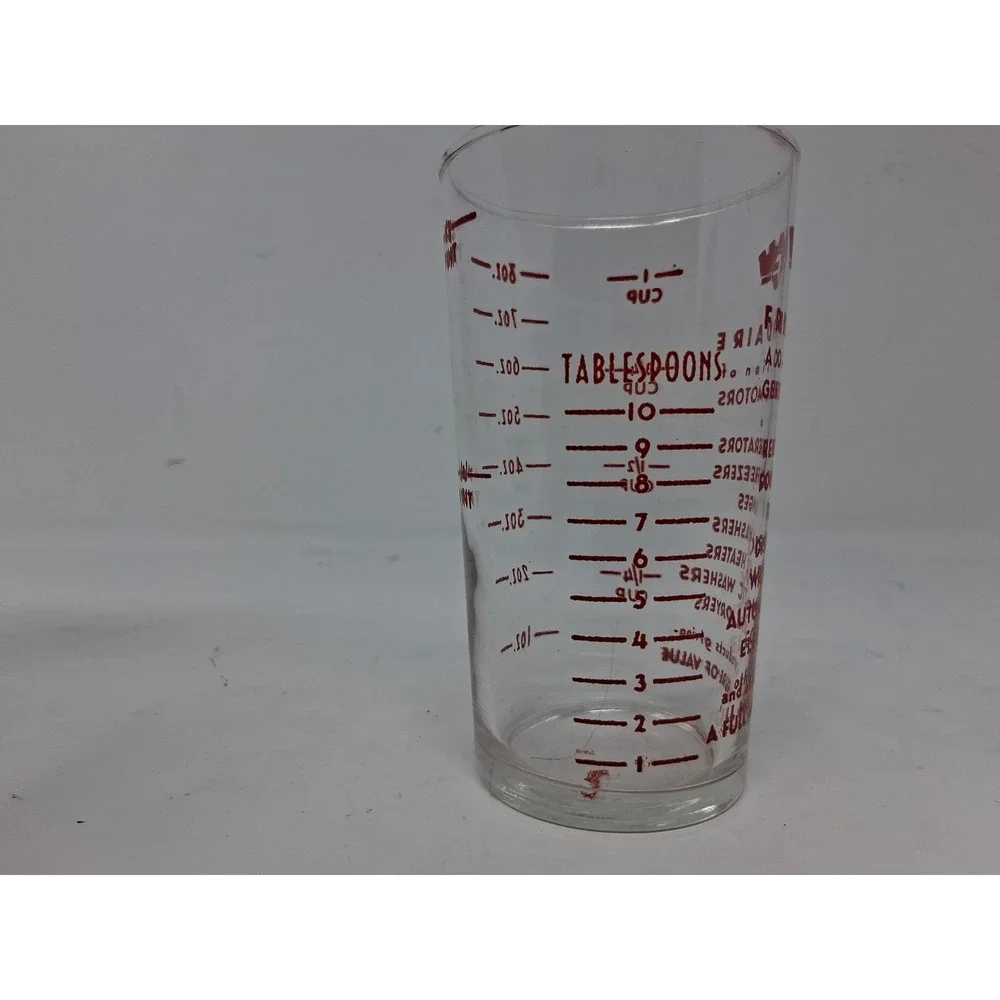 Vintage Frigidaire 50'S Promotional Measuring Cup Ounces Pint Tablespoons